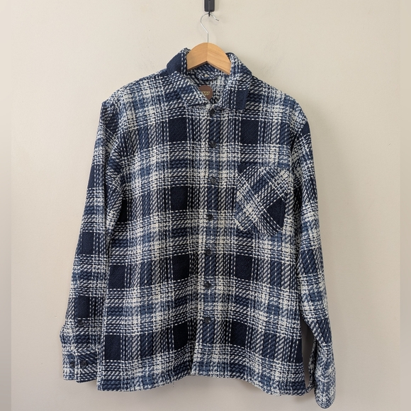 Common People Granby Jason Overshirt Jacket  Shacket Woven Thick Plaid - Picture 1 of 10